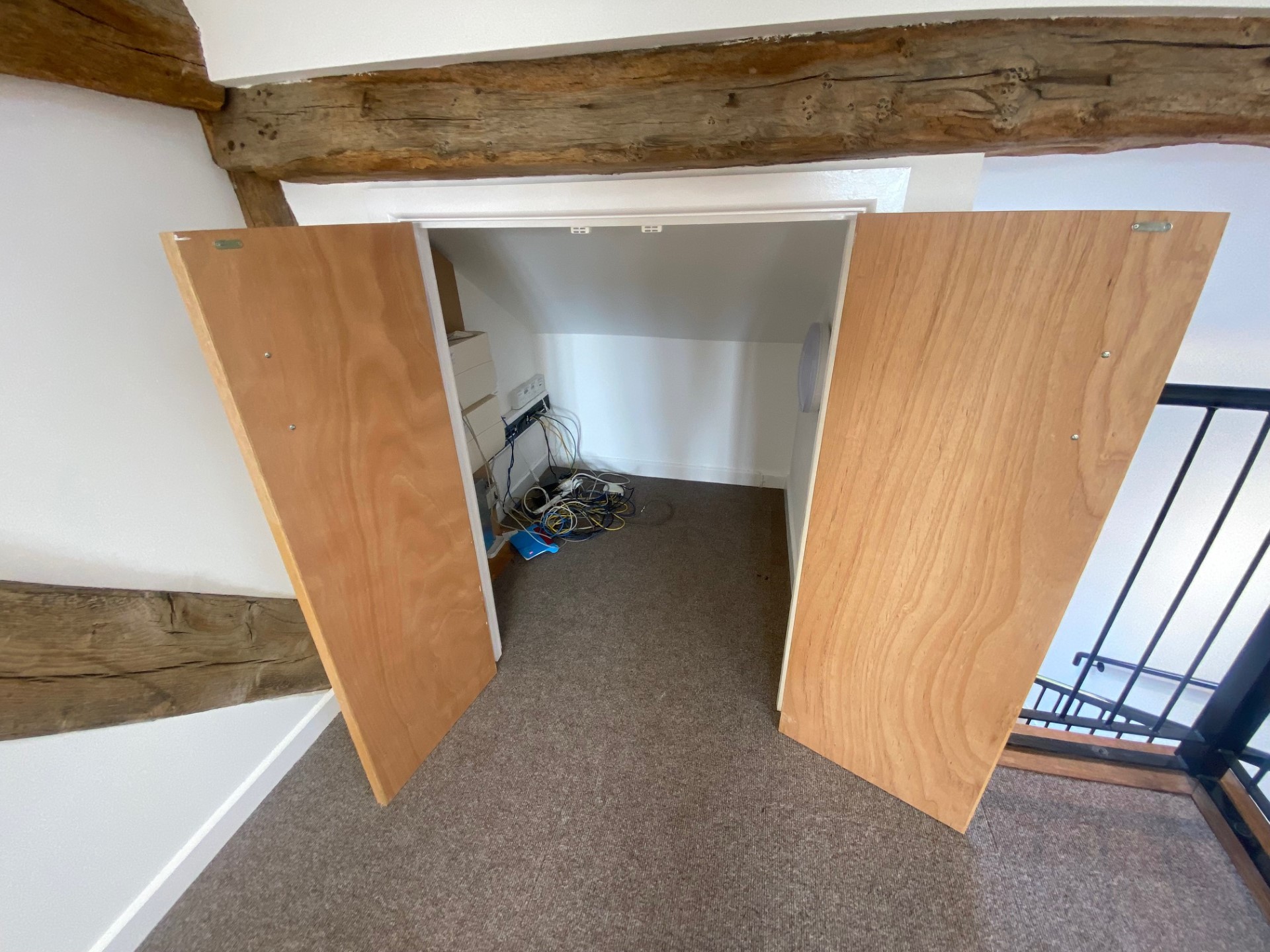 Large storage cupboard.